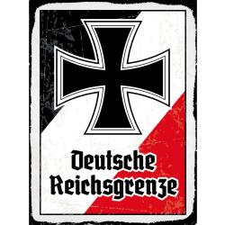 Blechschild - EK D. Reichsgrenze