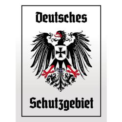 Blechschild - Adler Schutzgebiet