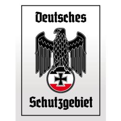 Blechschild - Adler Schutzgebiet