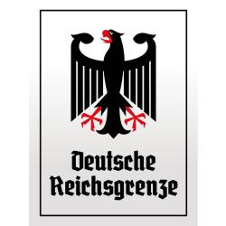 Blechschild - Adler D. Reichsgrenze