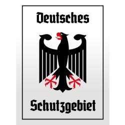 Blechschild - Adler Schutzgebiet