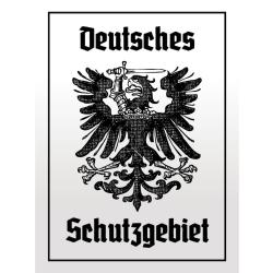 Blechschild - Adler Schutzgebiet