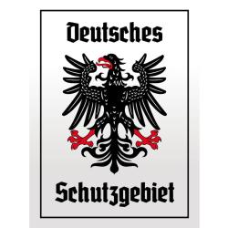 Blechschild - Adler Schutzgebiet