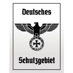 Blechschild - Adler Schutzgebiet