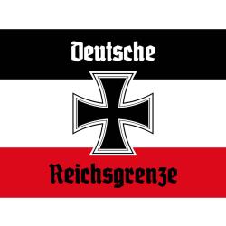 Blechschild - EK D. Reichsgrenze