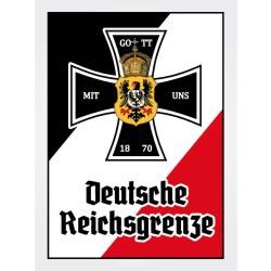 Blechschild - EK D. Reichsgrenze