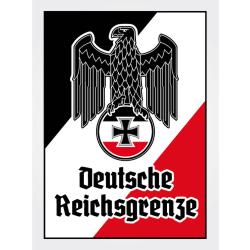 Blechschild - Adler D. Reichsgrenze