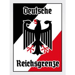 Blechschild - Adler Reichtsgrenze