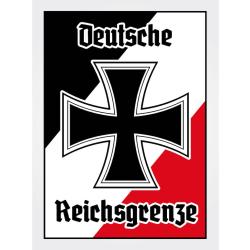 Blechschild - EK Reichtsgrenze