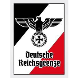 Blechschild - Adler D. Reichsgrenze