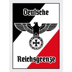 Blechschild - Adler Reichtsgrenze