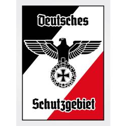 Blechschild - Adler Schutzgebiet