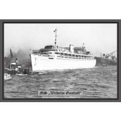 Blechschild - MS Wilhelm Gustloff - historisch