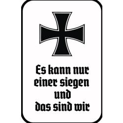 Blechschild - Sieger - historisch