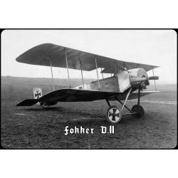 Blechschild - Fokker - historisch