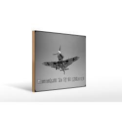 Holzschild 20x30cm Historisch Messerschmitt Me Bf 109 Afrikacorps Flugzeug Deutschland