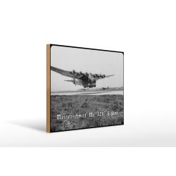 Holzschild 20x30cm Historisch Messerschmitt Me 323 Gigant Flugzeug Deutschland