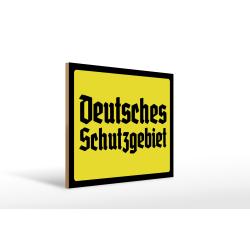 Holzschild - D. Schutzgebiet