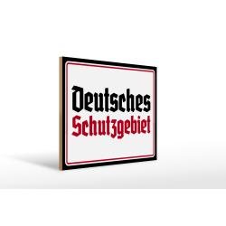 Holzschild - D. Schutzgebiet