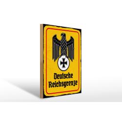 Holzschild - Adler D. Reichsgrenze