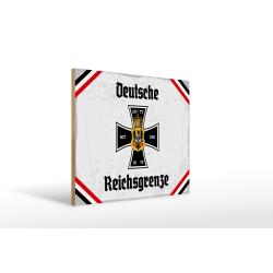 Holzschild - EK D. Reichsgrenze