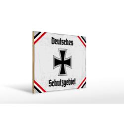 Holzschild - EKD Schutzgebiet