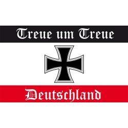 DR-Treue um Treue schwarz weiß rot Flagge 90x150 cm