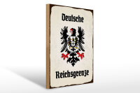 Holzschild - Adler Reichtsgrenze