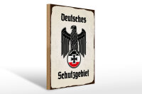 Holzschild - Adler Schutzgebiet