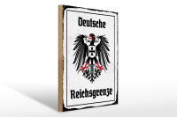 Holzschild - Adler Reichtsgrenze