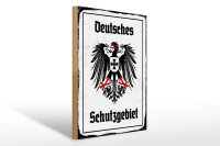 Holzschild - Adler Schutzgebiet