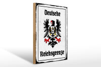 Holzschild - Adler Reichtsgrenze