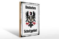Holzschild - Adler Schutzgebiet