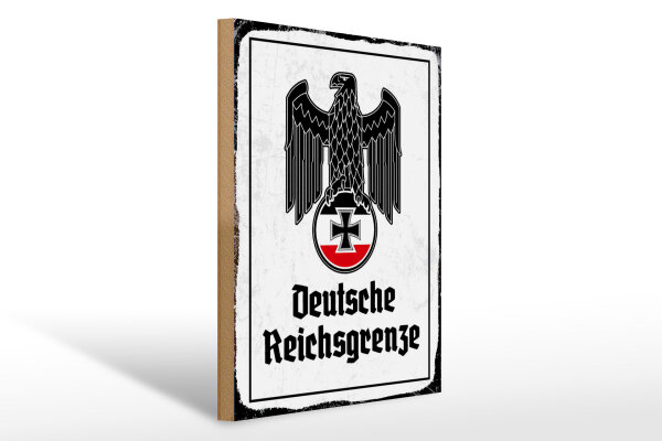 Holzschild - Adler D. Reichsgrenze