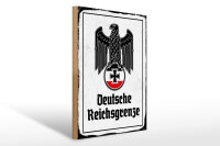 Holzschild - Adler D. Reichsgrenze
