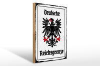 Holzschild - Adler Reichtsgrenze