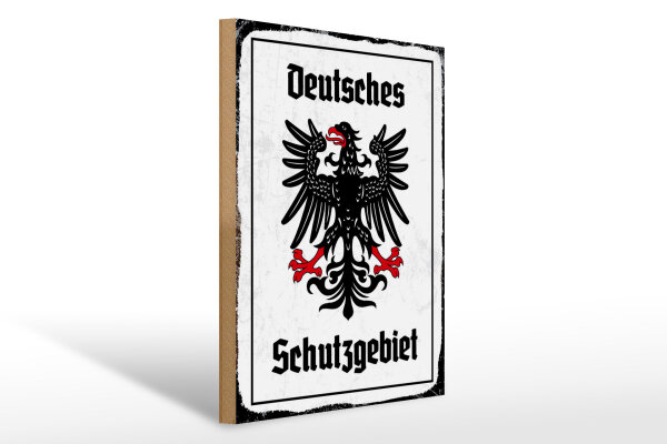 Holzschild - Adler Schutzgebiet