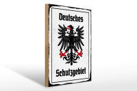 Holzschild - Adler Schutzgebiet