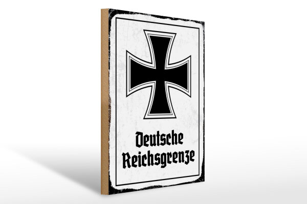 Holzschild - EK D. Reichsgrenze