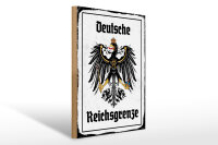Holzschild - Adler Reichtsgrenze