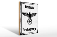 Holzschild - Adler Reichtsgrenze