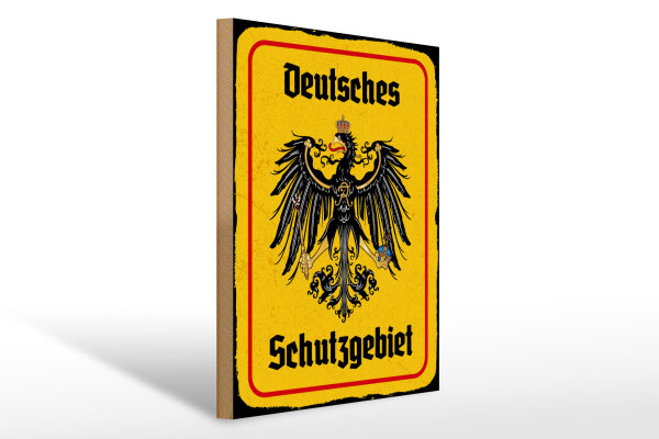 Holzschild - Adler Schutzgebiet