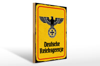 Holzschild - Adler D. Reichsgrenze