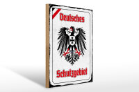 Holzschild - Adler Schutzgebiet