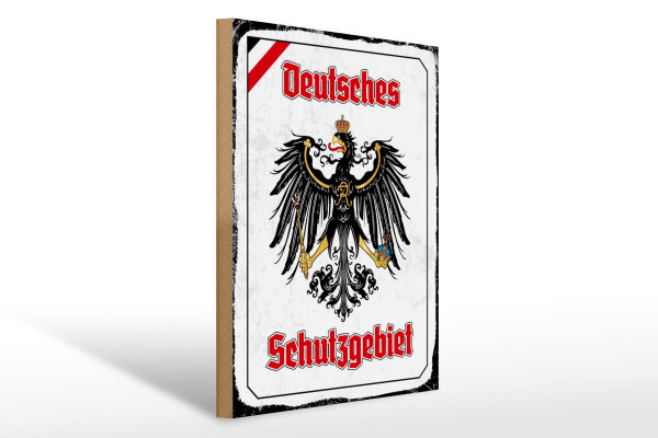 Holzschild - Adler Schutzgebiet