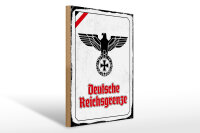 Holzschild - Adler D. Reichsgrenze