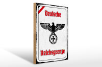 Holzschild - Adler Reichtsgrenze