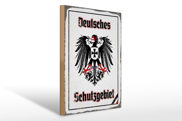 Holzschild - Adler Schutzgebiet