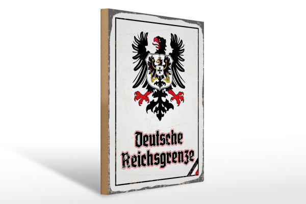 Holzschild - Adler D. Reichsgrenze