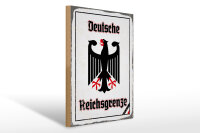 Holzschild - Adler Reichtsgrenze